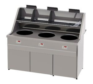 Bakwand Orlando 3 pan aardgas / propaan