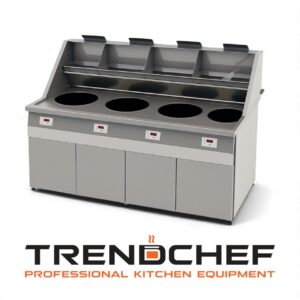 Bakwand Gas 4 Ronde Pan Bovenafzuiging (ORLANDO) TREND-fgs4p-fgs4n