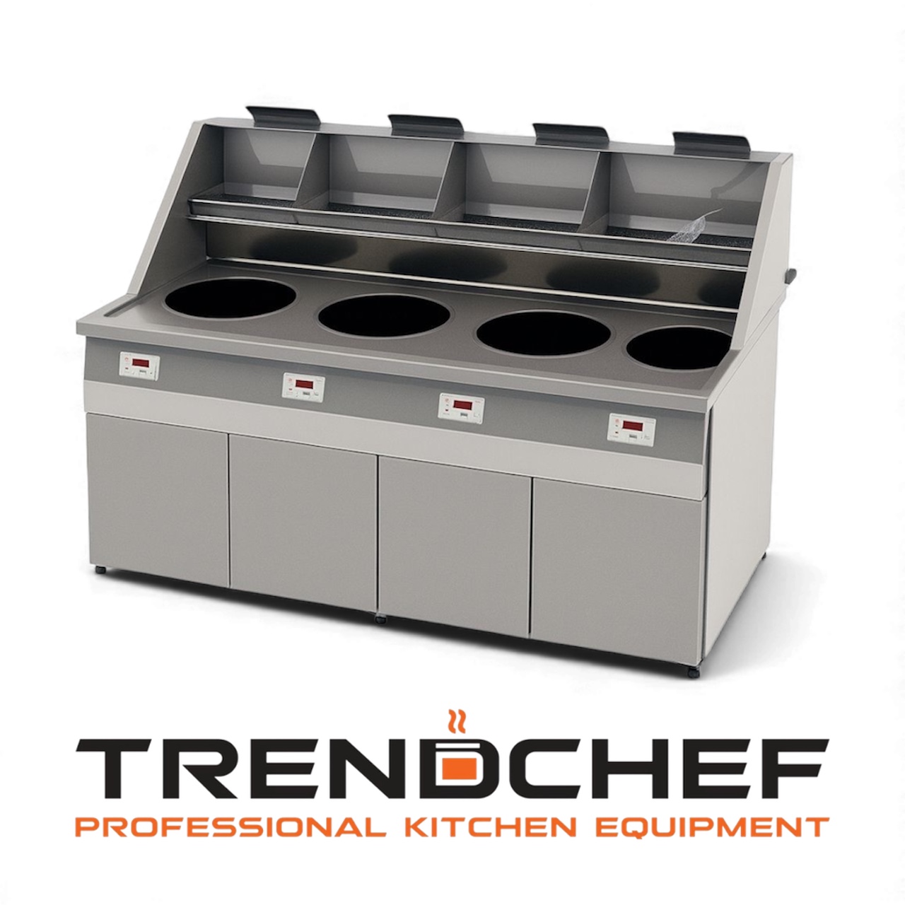 Bakwand Gas 4 Ronde Pan Bovenafzuiging (ORLANDO) TREND-fgs4p-fgs4n