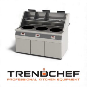 Bakwand Gas 3 Ronde pan Bovenafzuiging (ORLANDO) fgs3p-fgs3n