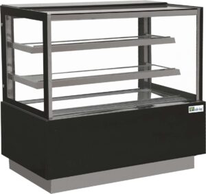 BANKETBAKERIJ KOELVITRINE - RECHTE BEGLAZING - 2 PLANKEN - 580 L (EDEN70)