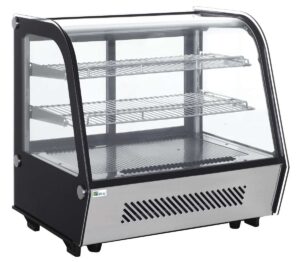 KOELVITRINE OPZET dubbel glas 4 gewelfde schuifdeuren 160 L (RTW-160L)