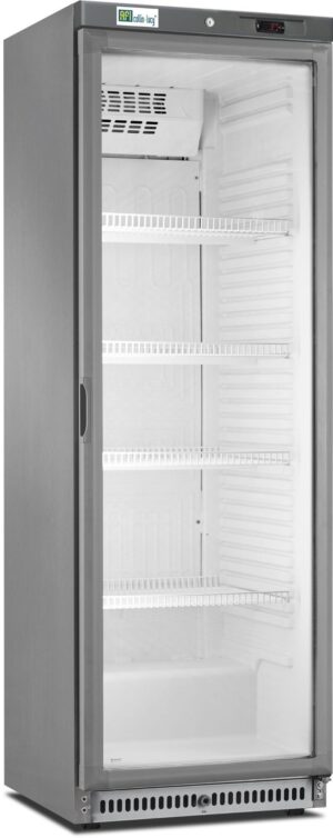 KOELKAST GLAZEN DEUR - 308 L - RVS AFWERKING (AV360L)