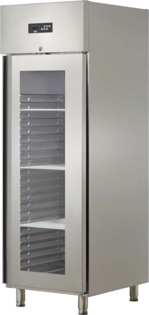 koelkast 1 glazen deur 610 L - RVS (OZ700PVP)