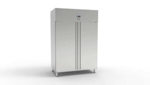 DUBBELDEURS DIEPVRIES 2 dichte deuren 1400 L - Roestvrij staal (KA14PN)