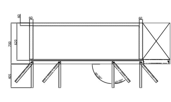 KOELWERKBANK gn 1/1 massieve deuren behandelde verdamper (OZ4PP)