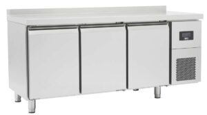 KOELWERKBANK gn 1/1 met achterwand behandelde verdamper met massieve deur (OZ3PD)