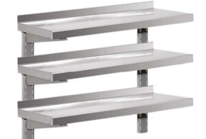 ÉTAGÈRE MURALE TRIPLE - PROF. 300 MM - LONG. 1600 MM (MM-163-3)