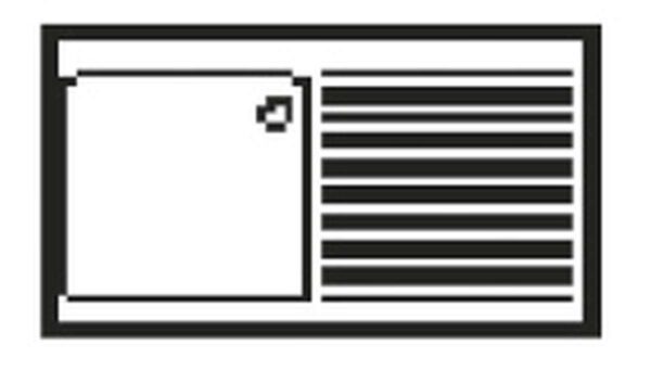 RVS WASBAK SPOELBAK LINKS - SERIE 600 - LANG 1200 MM (MAK1/1D)