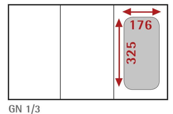 BAC INOX GN 1/3 - PROF. 176 MM (B13150)