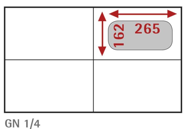 BAC INOX GN 1/4 - PROF. 162 MM (B14150)