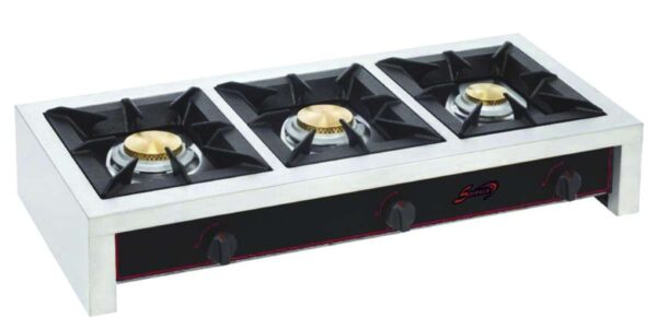 Gasfornuis - 3 branders - 19000 W (27036R)