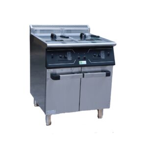 DUBBELE FRITEUSE OP GAS - SERIE 700 - 20 + 20 L (JZH-RC-2)