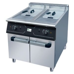 Gasfriteuse 2x 20 liter – 31 kW – aardgas & propaan (JZH-RC-2)