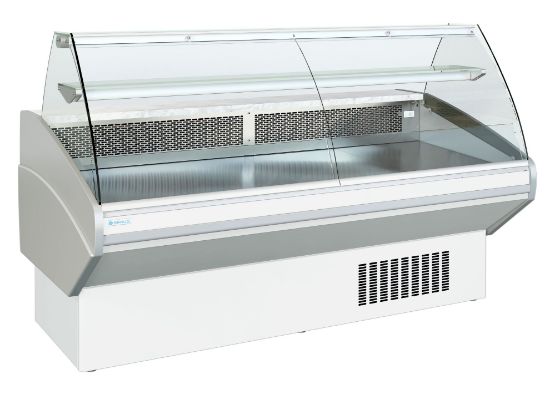 Professionele Koeltoonbank 104 cm met Gebogen Glas – AFI OM100B