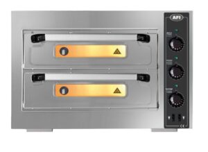 Professionele Elektrische Pizzaoven – 2 Kamers – 12 Pizza’s Ø30 cm – FAPE6+6