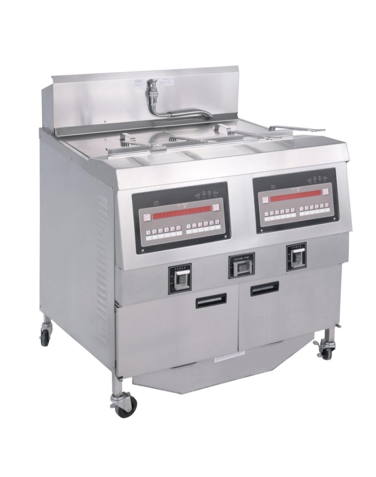 Britt-fry Professionele Gasfriteuse met Automatisch Oliefiltersysteem