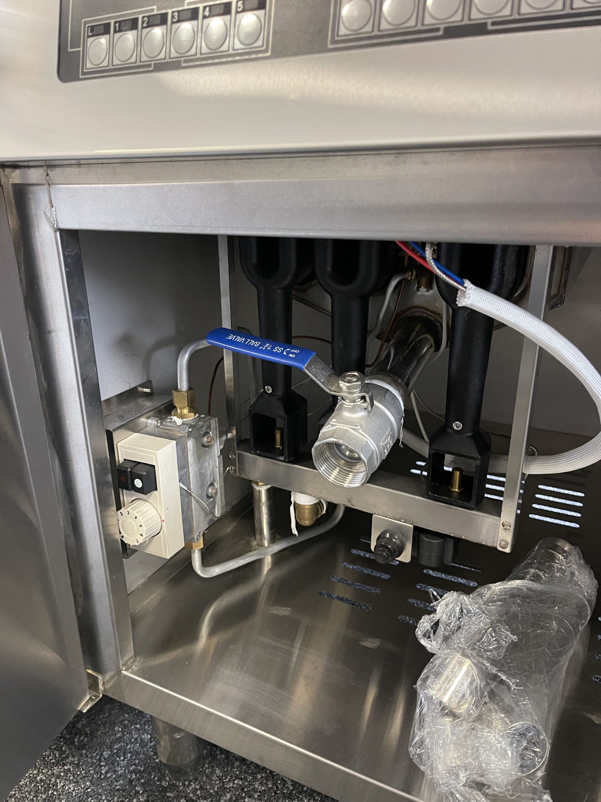 Bakwand 3 Pannen 3x18kw gas Britt-Fry