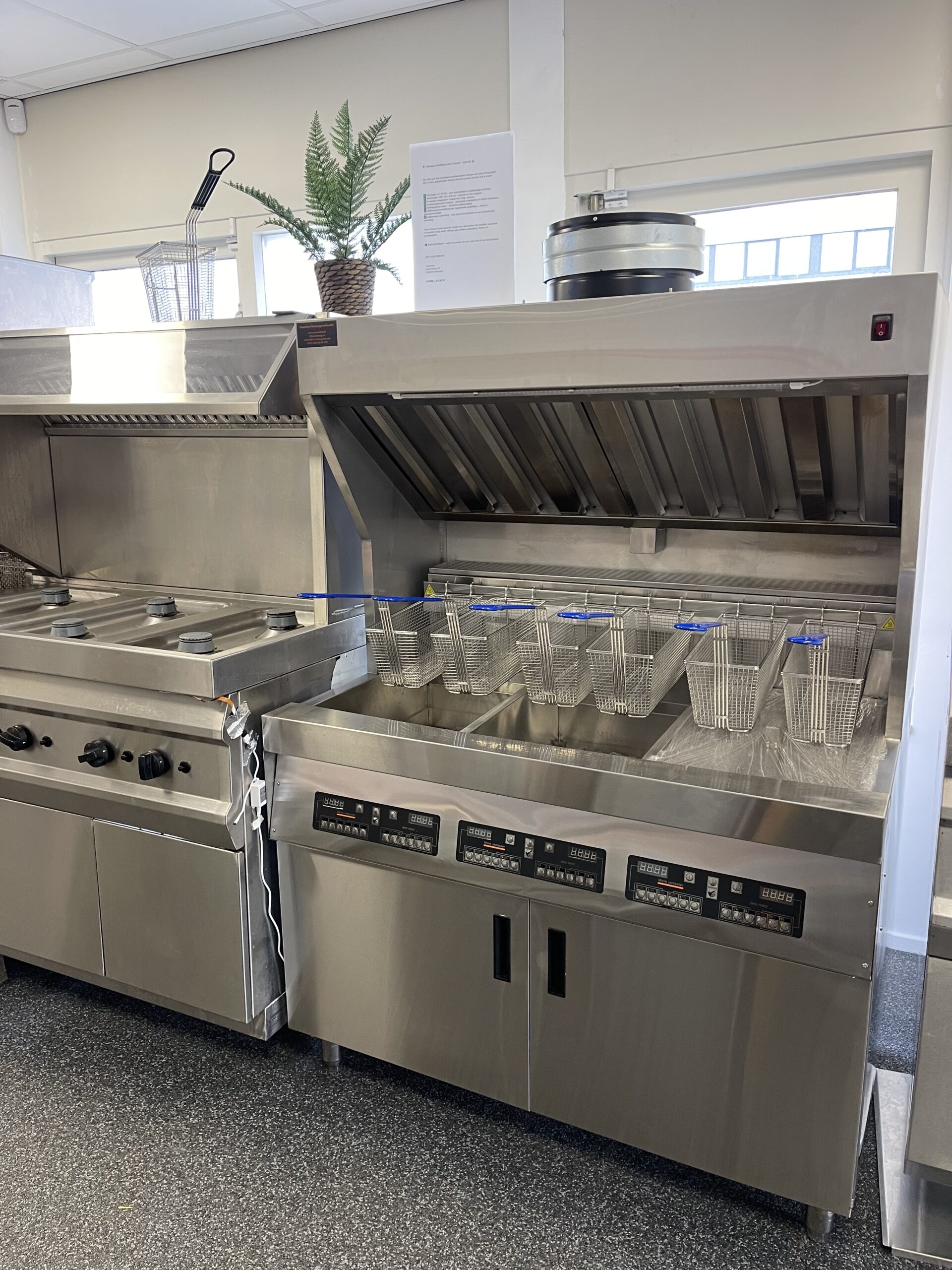 Bakwand 3 Pannen 3x18kw gas Britt-Fry