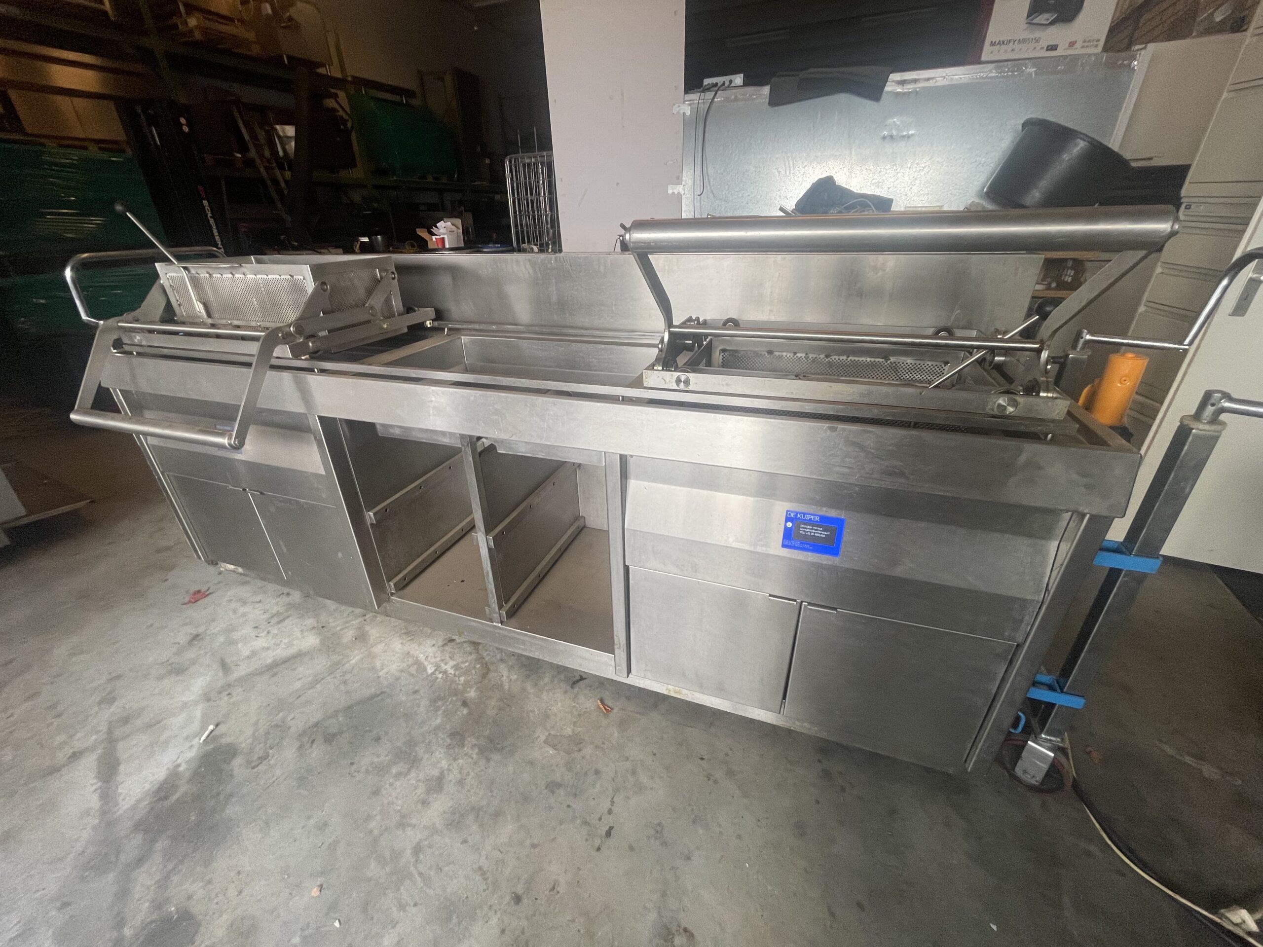 Elektrische Voorbak Friteuse 2x40 kW – De Kuiper | Bouwjaar 2021 | Met Transfersysteem