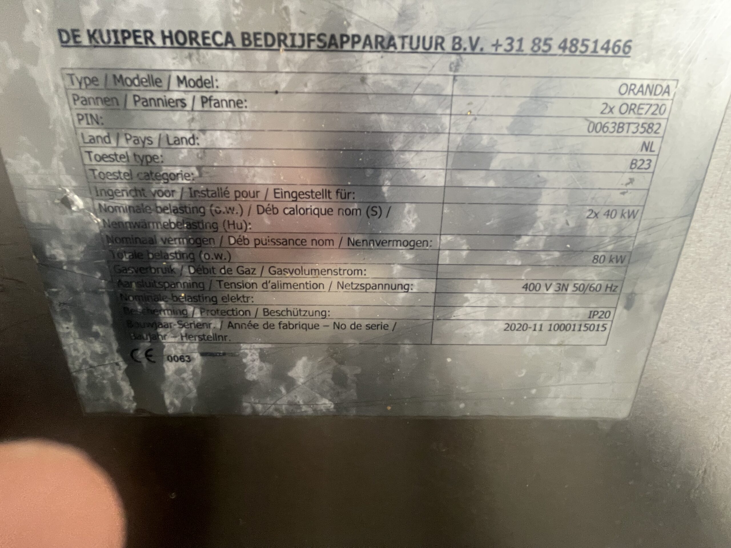 Elektrische Voorbak Friteuse 2x40 kW – De Kuiper | Bouwjaar 2021 | Met Transfersysteem