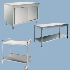 Rvs werktafels en rvs kasten 2025