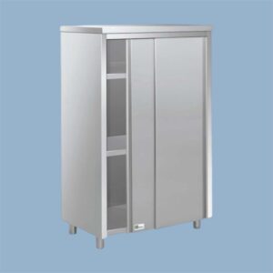 Rvs kast 2 schuifdeuren