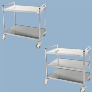 Rvs serveerwagen dienwagen