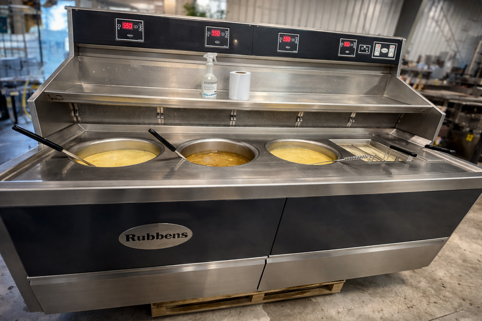 Bakwand Rubbens Origineel gas 3 rond 1 vierkant