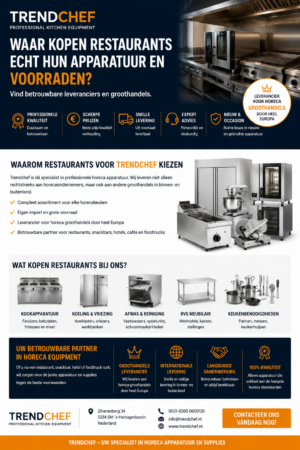 Hoe Kies Je De Juiste Horeca Apparatuur Voor Jouw Restaurant?