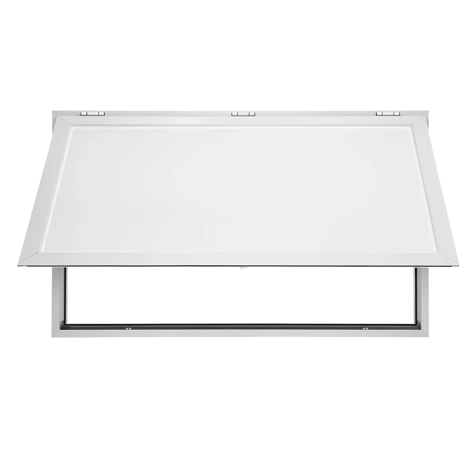 Verkoopraam Foodtruck 1220 x 915 mm – Wit Aluminium – Met Gasveren